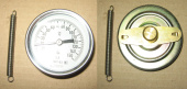Термометр биметалический ТБТ 0-150 *C (стрелочный) на трубу (с пружиной) (101252290/221110/0014488/4, УКРАИНА) (01051127)