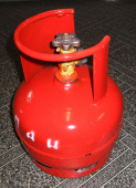 Баллон газовый пропановый НЗГА объемом 5 литров с вентилем (01050215)