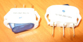 Рокерный переключатель YSR11-11-G/N On-Off с индикацией, синий (10/15A 250/125V)