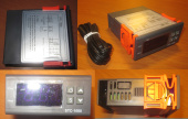 Терморегулятор холодильника электронный STC-1000 модель 26323 (терморегулятор электронный) с 1 датчиком (Сенсор L - 1м), t* от -50 до +99*С, (2 реле: 1 - включает, 2-е выключает)