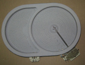 Электроконфорка стеклокерамика 2400/1500W с расширенной зоной под утятницу D=170x265, (AEG, Electrol