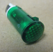 Индикатор (Лампочка неоновая в корпусе) A-23 (зеленый) D=12,6мм (110601)