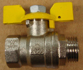 Кран газовый ARCO 1/2" г/ш (бабочка) /RU006/ (03073У)