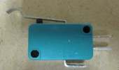 Микропереключатель MSW-04 on-on (10A/250VAC) (с планкой, планка без колёсика, изогнута)