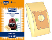 Пылесборники VESTA PH-02 для пылесоса PHILIPS бумажные (5шт)
