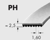 Ремень поликлиновый 1061 H8 (EL1061H8 / 8EPH1061) BELT (MERLONI 082812)
