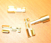 Клемма тип "b" неизолированная (Фастон "мама") DJ624-5.7A (Ножевые не изолированные на провод)