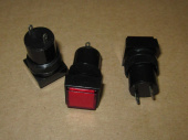 Индикатор (Лампочка неоновая в корпусе) NN12C-R 220V (красный) D=16мм