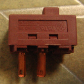 Движковый переключатель (Полозковый) 2-х контактный (EOX 2011G)