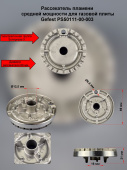 Рассекатель пламени средней мощности для газовой плиты Gefest PS50111-00-003