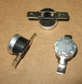 Термостат KSD301 t - 145*С, тип "W/O BHL", NC нормальнозамкнутый, W/O BHL без фланца, контакты гориз