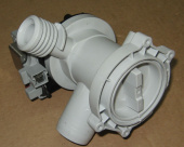 Насос для стиральной машины VESTEL 30W с улиткой в сборе клеммы под фишку спереди (32008162)