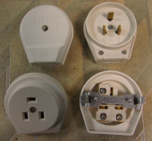 Разъем РШ-ВШ 32A 250V (3х конт.) Скрытой установки (С/У) белая 32А 3(2-003/220 (60))