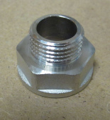 Переходник ДУ-20 (3/4") вн. х ДУ-15 (1/2") нар. латунь, никелированный (CTM) CR34F12K (02060459)