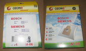 Пылесборники OZONE microne M-06 для пылесоса BOSCH синтетические (4 шт.)