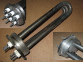 ТЭН Б (СЭВ) G2 1/2" Водяной  6,0 кВт. (ТЭНБ-6,0 P 380) (углер. сталь) D-2 1/2" (75мм)