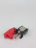 Тумблер двухпозиционный RUICHI ASW-07D ON-OFF 20A/12V R-LED с защитным колпачком