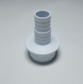 Переходник D=40 для подключения сливного шланга стиральной машины 20х23х40, белый