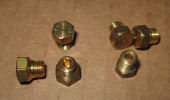 Форсунка (жиклер, сопло) d  50 М6 (резьба 0,75) (горелка малой мощности для газовой плиты: Лысьва