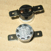 Термостат KSD301 t - 110*С, тип "W/O BHL", NA - контакты Нормально РАЗОМКНУТЫ !!!, W/O BHL без фланц