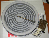 Электроконфорка стеклокерамика D=140mm, 1200W ( Merloni 139052 / Hansa 8001779) (EGO 10.74431.054 / 