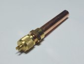 Клапан Шредера 3/8" 50 мм (толщина - 0,8 мм) заправочный сервисный штуцер