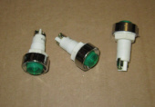 Индикатор (Лампочка неоновая в корпусе) N-836-G 220V (зеленый) D=12мм