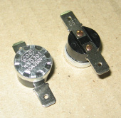 Термостат KSD301 t -  50*С, тип "W/O BHL", NC нормальнозамкнутый, W/O BHL без фланца, контакты гориз