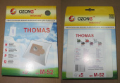 Пылесборники OZONE microne M-52 для пылесоса THOMAS синтетические (5 шт.)