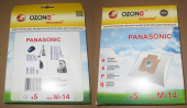 Пылесборники OZONE microne M-14 для пылесоса PANASONIC синтетические (5 шт.)