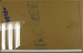 Индезит Полка холодильника стеклянная (на низ) (850921 с 246120 / 850903) (на С-101 на овощные ящики)