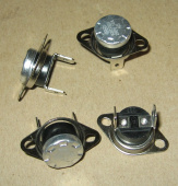 Термостат KSD301 t -  45*С, тип "LBVL", NC нормальнозамкнутый, с подвижным фланцем, контакты вертика