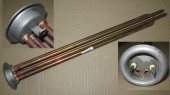 ТЭН фланец RF d-64 мм. - 1,5 кВт. Thermowatt верт. тип RF M6 (ARISTON / Polaris / Oasis) (3401476 / 