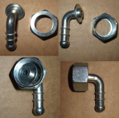 Штуцер угловой 1/2"-10mm (с гайкой 1/2") для газовых плит.