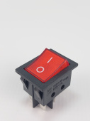 Переключатель клавишный (рокерный) IRS-201-3C ON-OFF 15A/250V красный