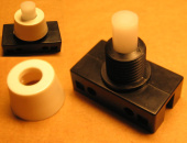 Кнопка PBS-17A-2 on-off Белый (кнопка БРА) (с фиксацией)