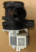 Насос для стиральной машины BOSCH, HANNING 30W с улиткой в сборе клеммы под фишку сзади (141120 / 14
