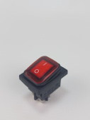 Переключатель клавишный (рокерный) KCD4 ON-OFF 16A/250V красный