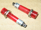 Индикатор (Лампочка неоновая в корпусе) N-814-R 220V (красная) D=8мм