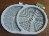 Электроконфорка стеклокерамика 2400/1600W, с расширенной зоной под утятницу (BOSCH 435726 вз. 670016) (EGO 10.57418.688)