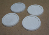 Антивибрационные подставки под ножки стиральной машины (круглая, белые, малая) (комплект 4 шт.)