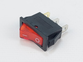 Рокерный переключатель KCD3-101N-C3-R/3P on-off 16A/250V (красный)