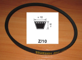 Ремень клиновой профиль Z (0) -  540 (CODE Z21 1/4) для слайсера SLICER ATOMA model A35 (697687)