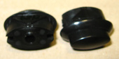 Кнопка (черная) овальная с короткой ножкой для плит GEFEST (01040593 / 1100.69.0.001)