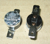 Термостат KSD301 t - 105*С, тип "W/O BHL", NA - контакты Нормально РАЗОМКНУТЫ !!!, W/O BHL без фланц