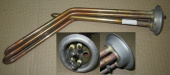 ТЭН фланец RF d-64 мм. - 2,0 кВт. (1,0 + 1,0) Thermowatt верт. тип RF M6 (3401478) (медный)