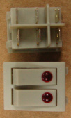 Рокерный переключатель 2-й (с глазком) (масляные электрообогреватели) (KN009 / 00502778)