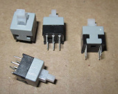 Кнопка миниатюрная PB22E08 c фиксациtq 8.5x8.5x14 mm