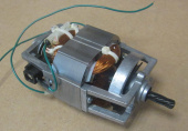 Двигатель (мотор) электромясорубки Аксион (PU7630220-8101) ((DK76-180-10)) (220V / 300W) (с обкаткой) 