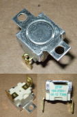 Термостат KSD301 t - 240*С, тип "FBVL", NC - нормальнозамкнутый, с НЕ подвижным фланцем, контакты вертикально. Термостат тип KSD, 271P 16A 250V T300 ж